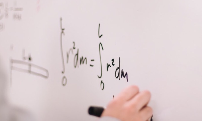 Calculus worked out on a whiteboard