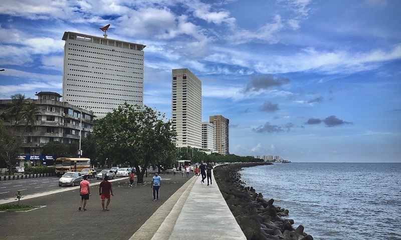 Marine Drive promenade, Mumbai